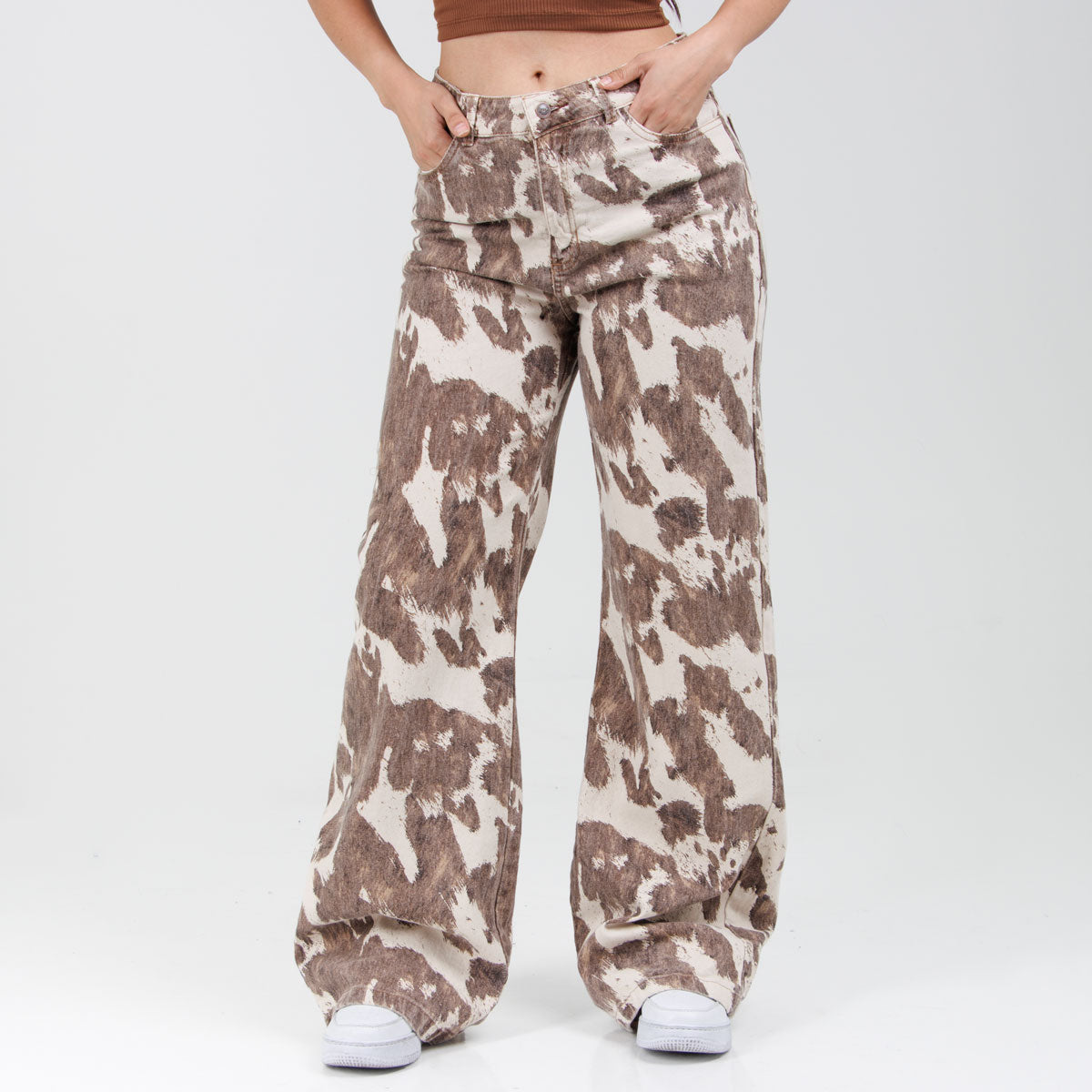 Pantalón Axspen Wide Leg Ox-2967 Cafe