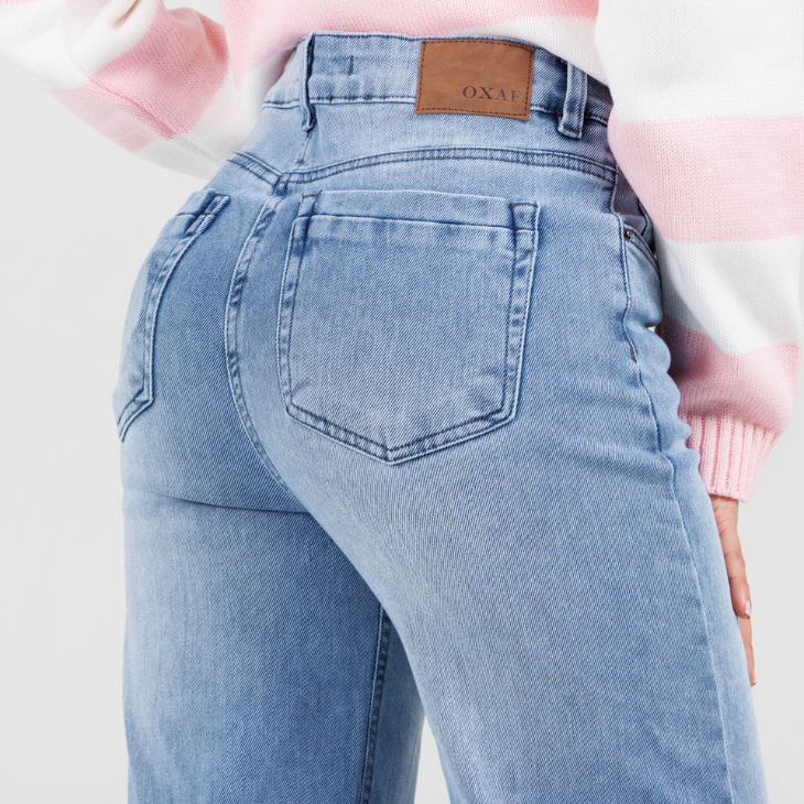Jeans Straight Oxap OX-3115 Licrado