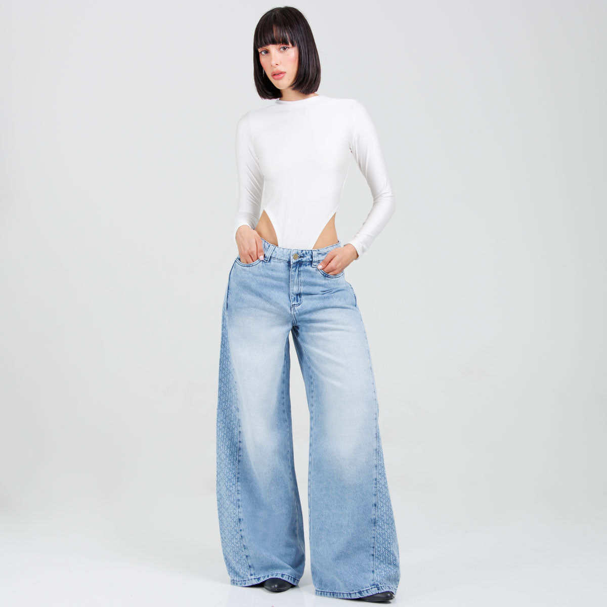 Jean Wide Leg Ox-3101 Rigido