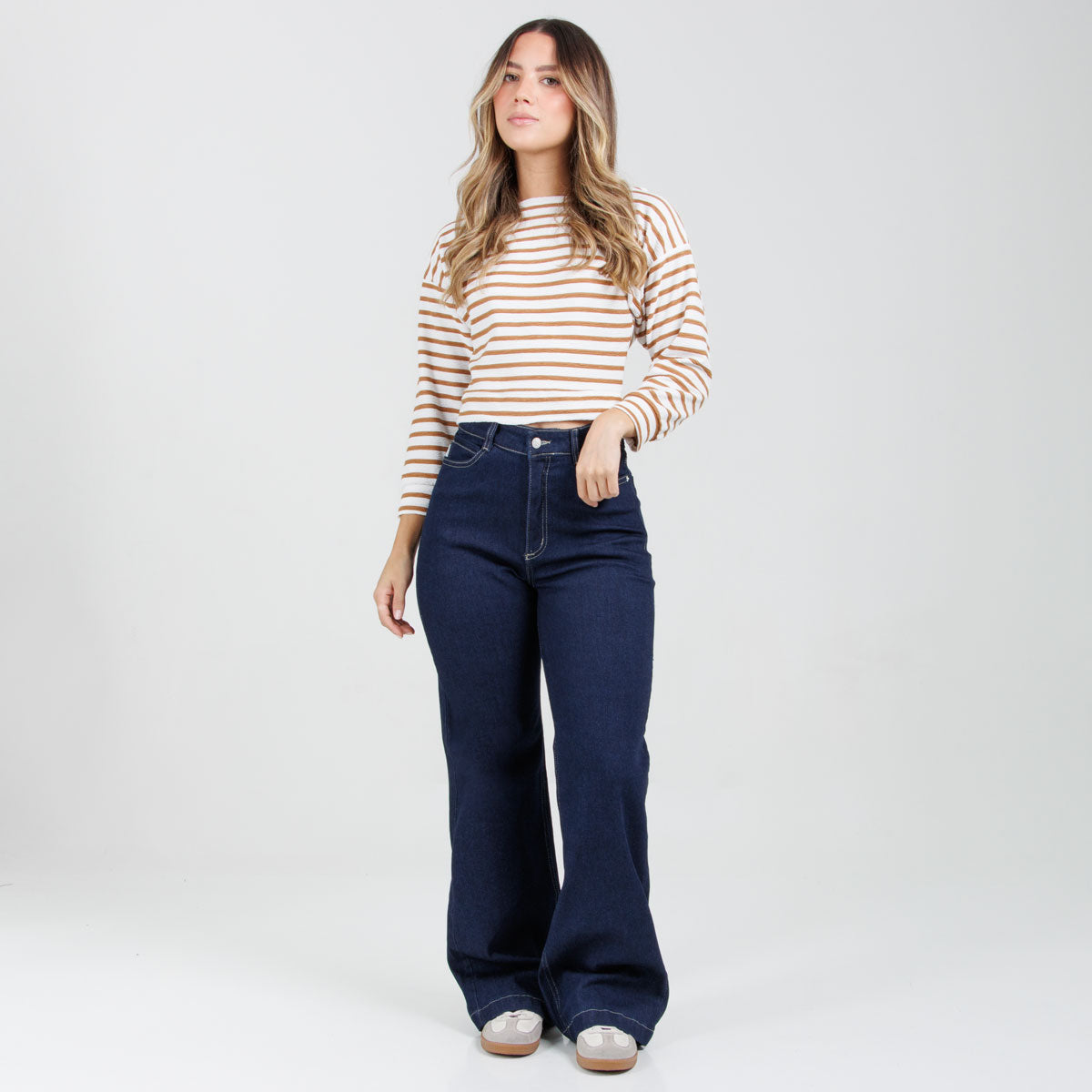 Jean Wide Leg Azul oscuro Ox-3133 Licrado