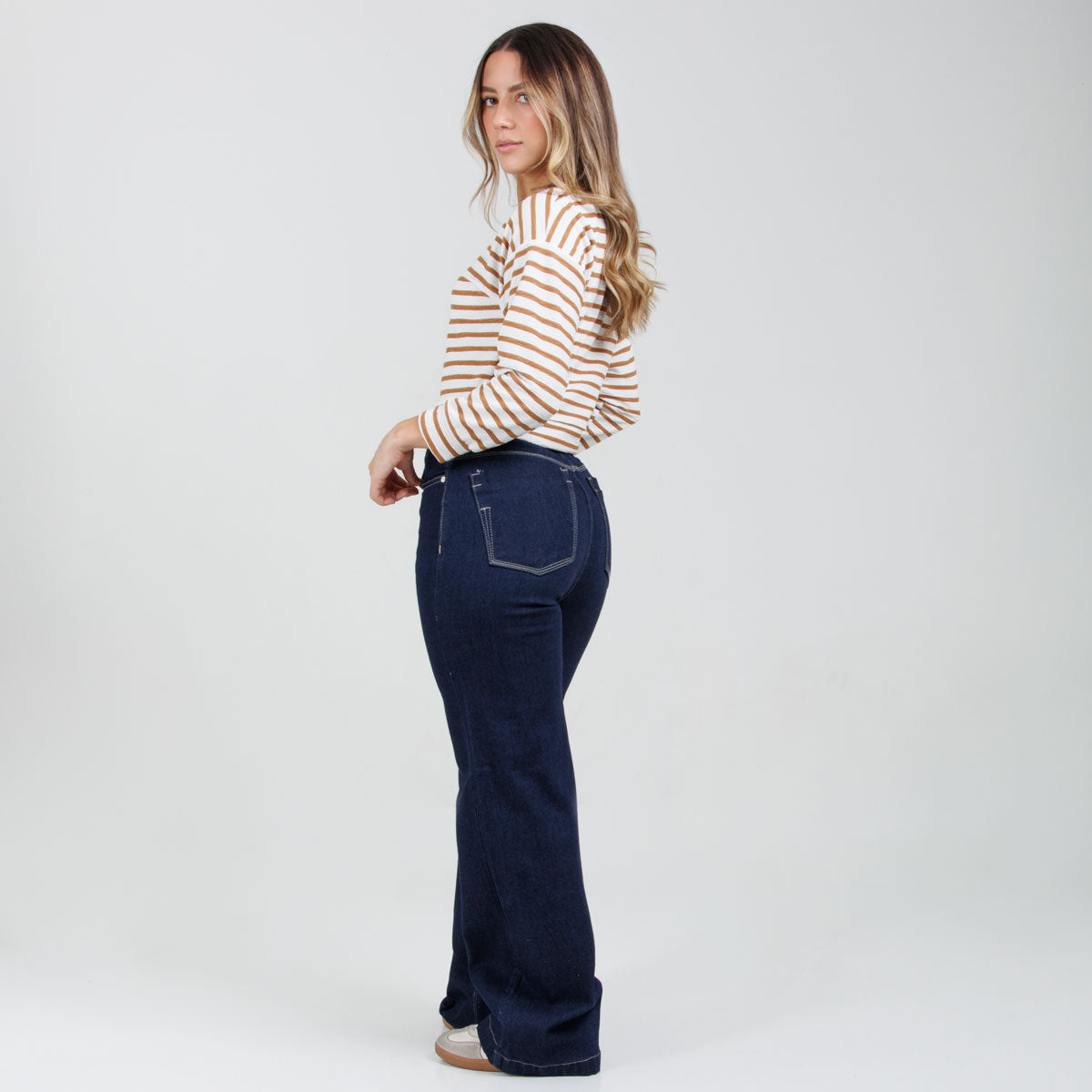 Jean Wide Leg Azul oscuro Ox-3133 Licrado
