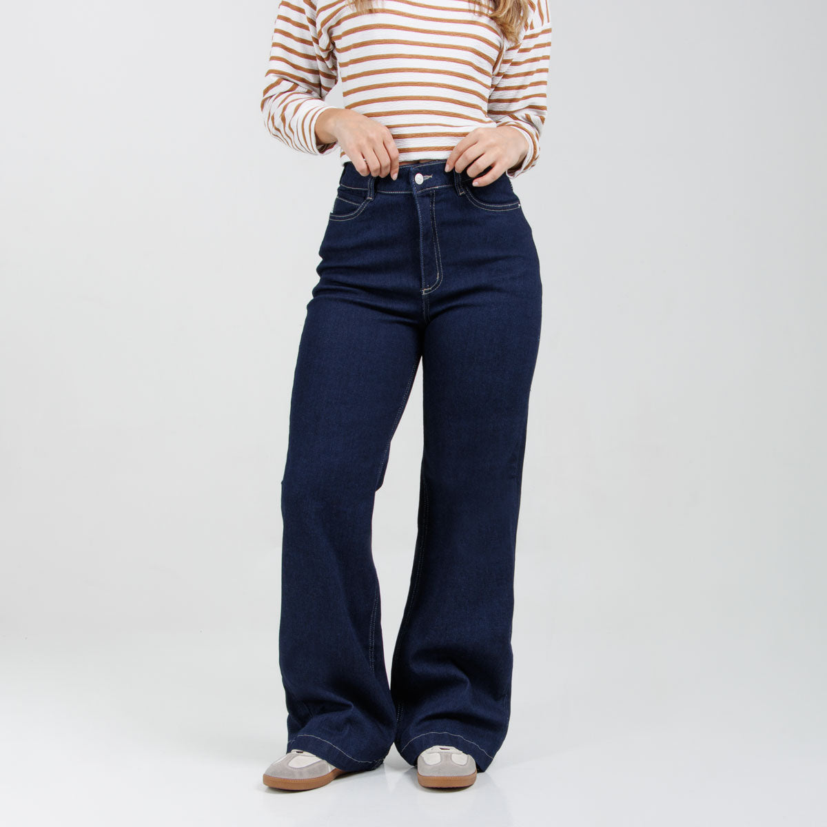 Jean Wide Leg Azul oscuro Ox-3133 Licrado