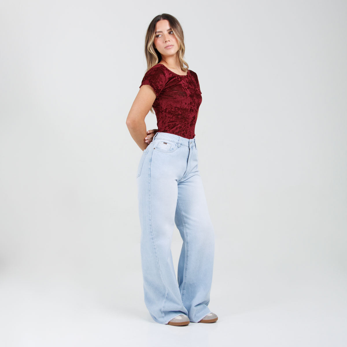 Jean Wide leg Ox-3082 Rigido