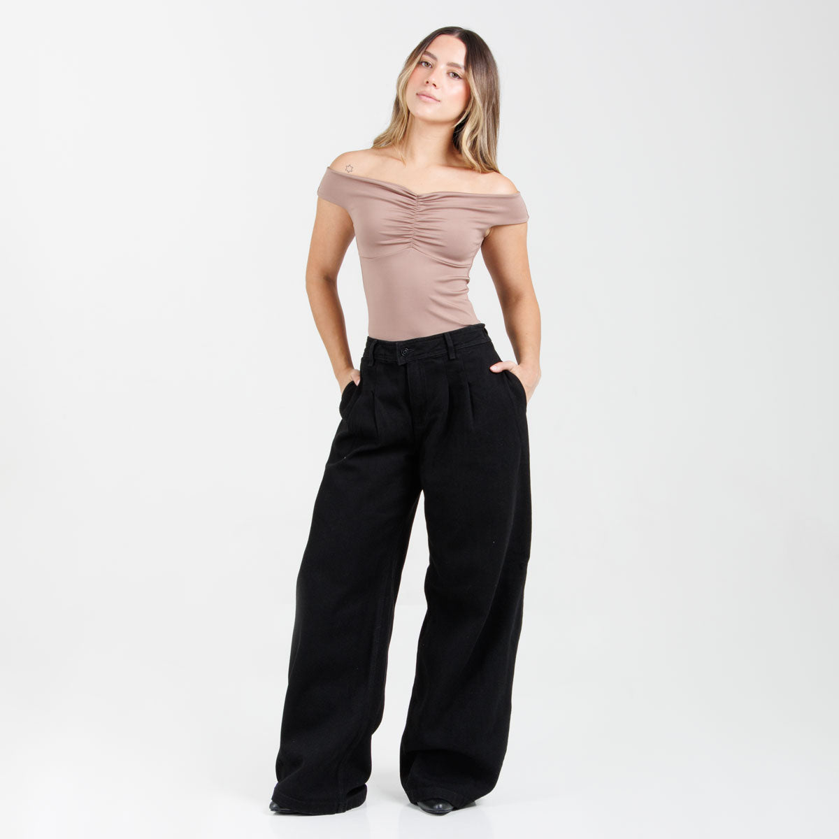 Jean Wide Leg Ax-3113 Negro