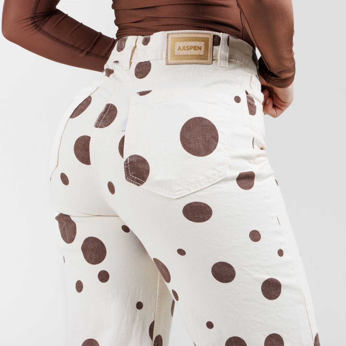 Jean Wide Leg Beige Ax-3176 Licrado Premium