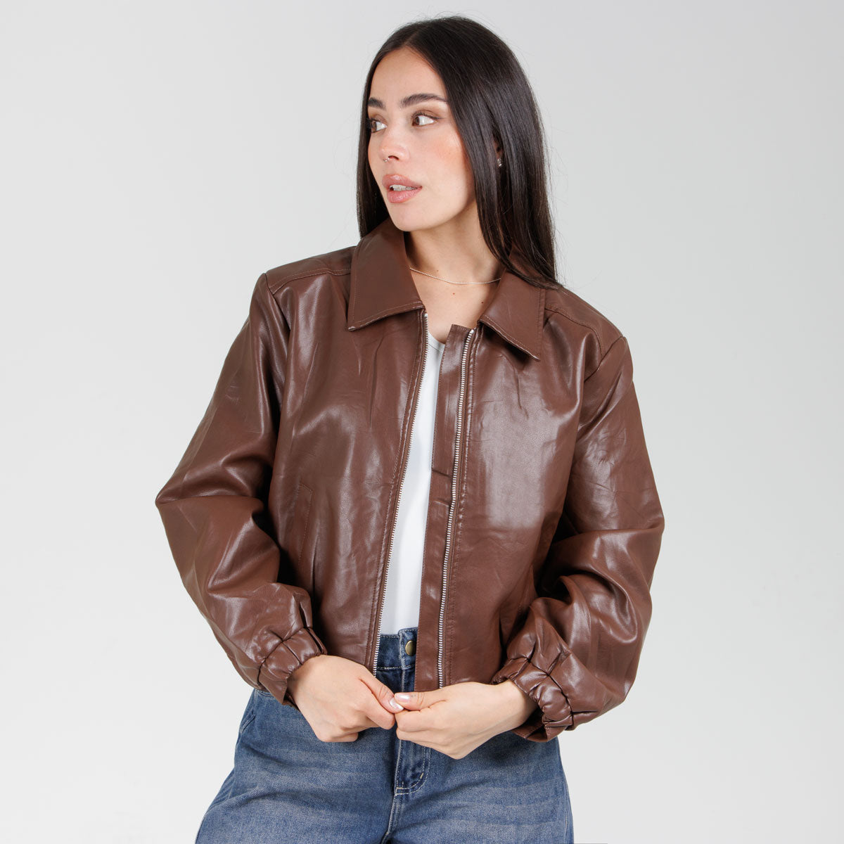 Cazadora Efecto Píel CH208