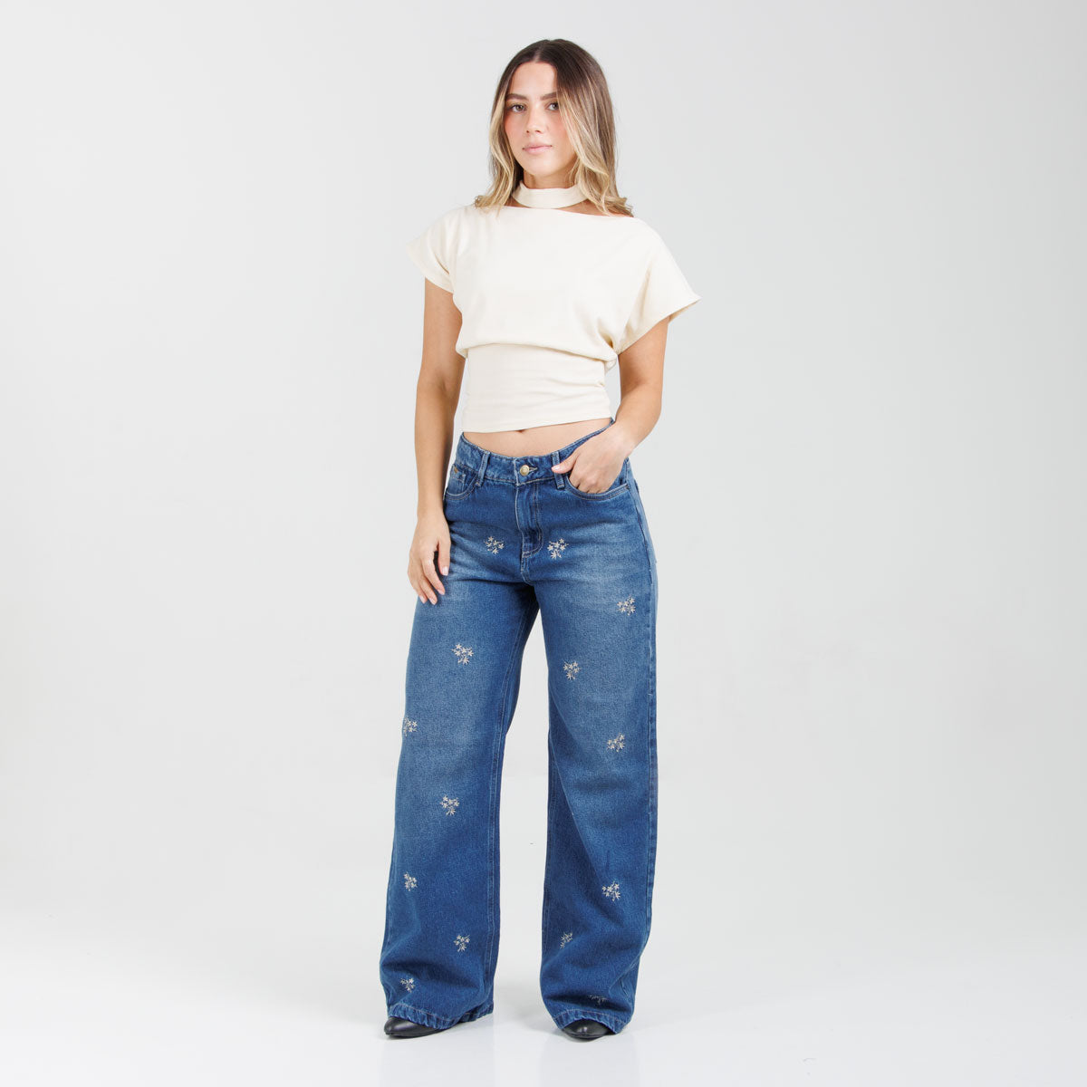 Jean Wide Leg Ox-3121 Rigido
