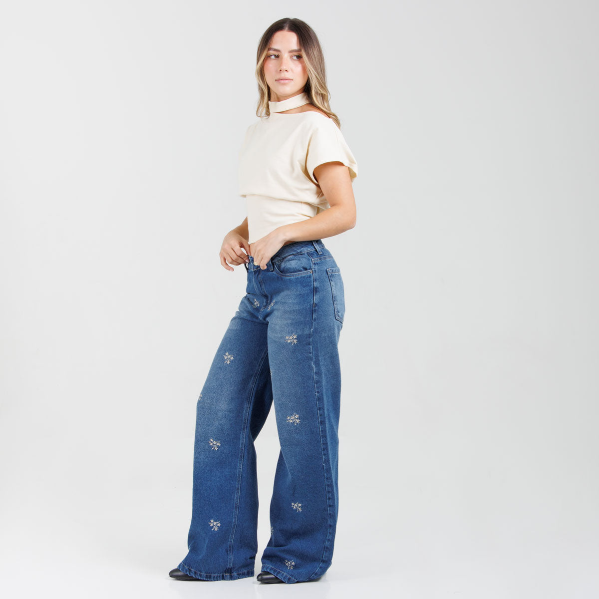 Jean Wide Leg Ox-3121 Rigido