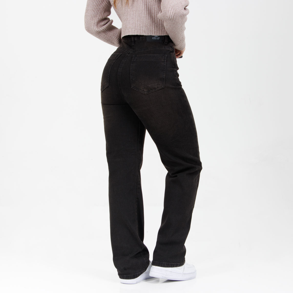 Jean Oxap Mom Fit Licrado Ox-3004 Café