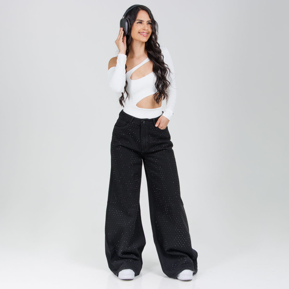 Jean Oxap Wide Leg Brillos Ox-2943