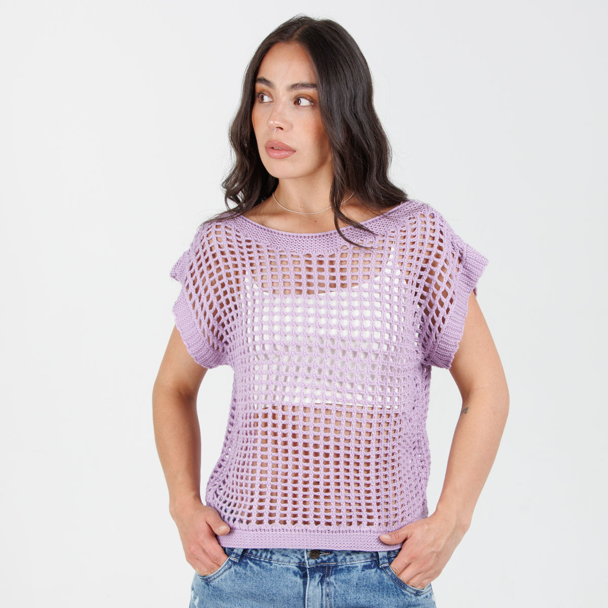 Buzo de dama en Malla CHL-60 lila