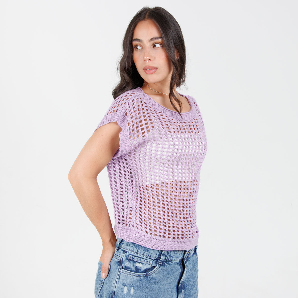 Buzo de dama en Malla CHL-60 lila