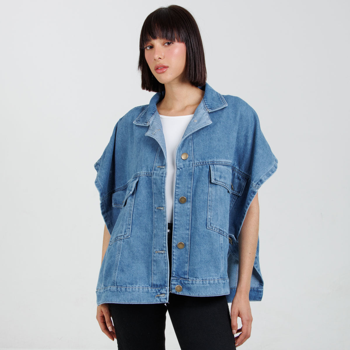 Poncho denim Oxap B1768