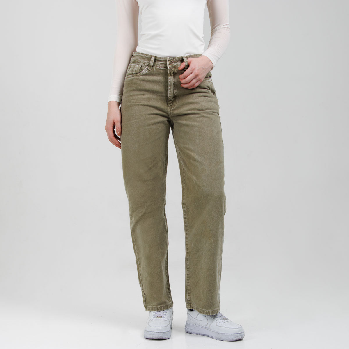 Jean Mom Fit  Verde Ox-2999 Verde