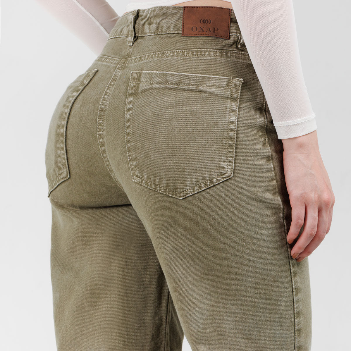 Jean Mom Fit  Verde Ox-2999 Verde