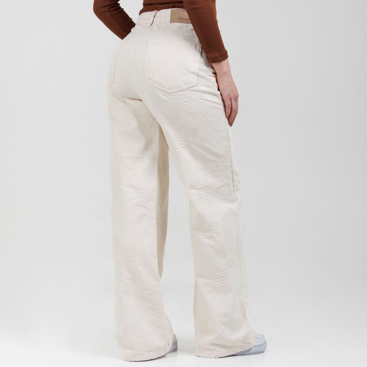 Jean Wide Leg Beige Ox-3075 Rigido