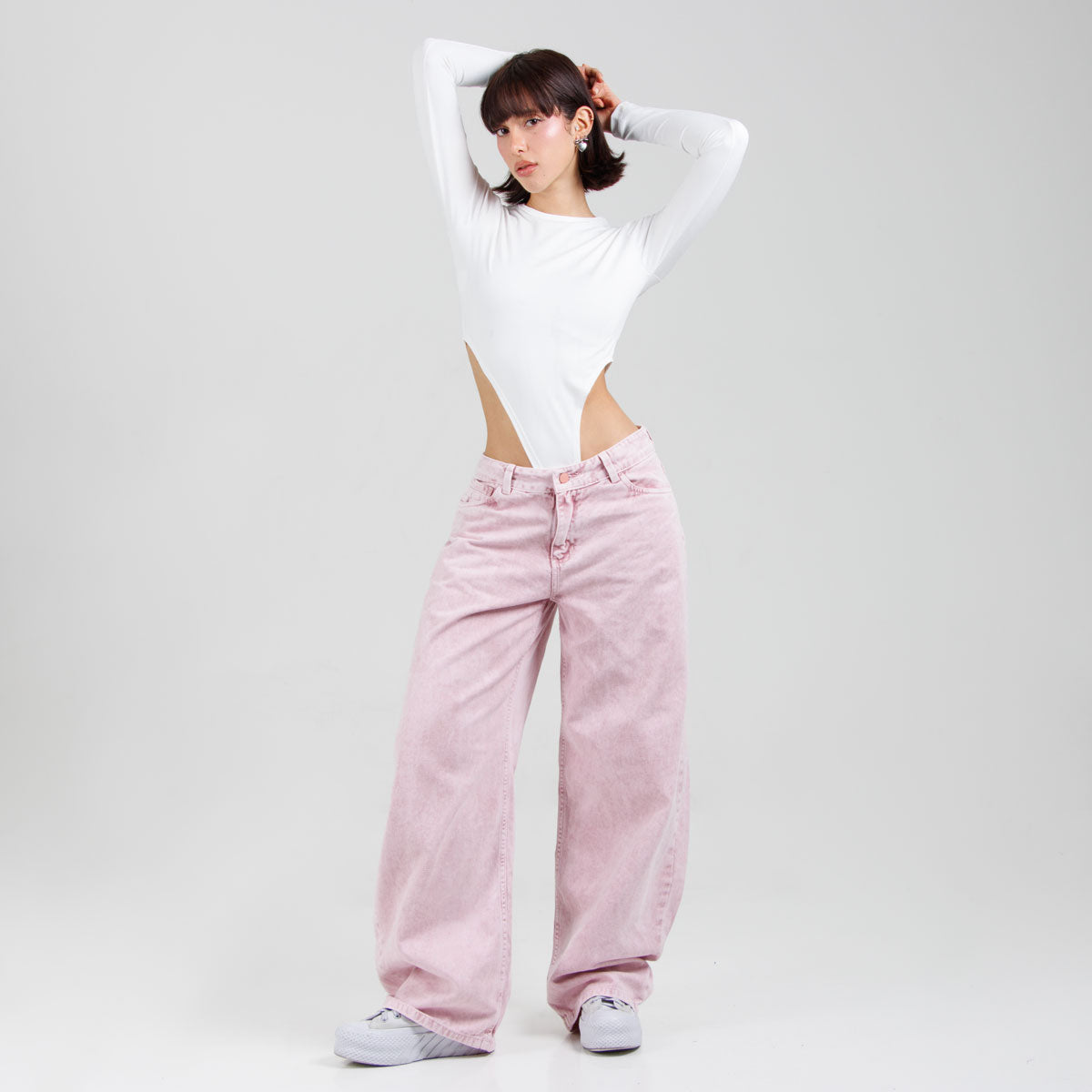 Jean Oxap  Baggy Rosa  Ox-3089 Rigido