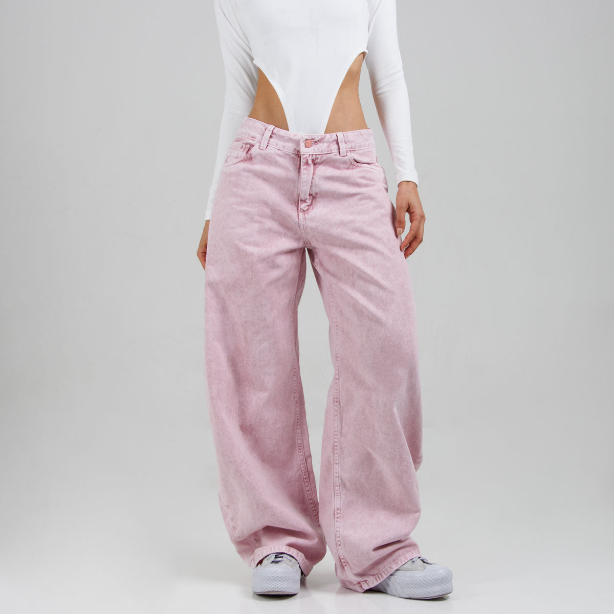 Jean Oxap  Baggy Rosa  Ox-3089 Rigido