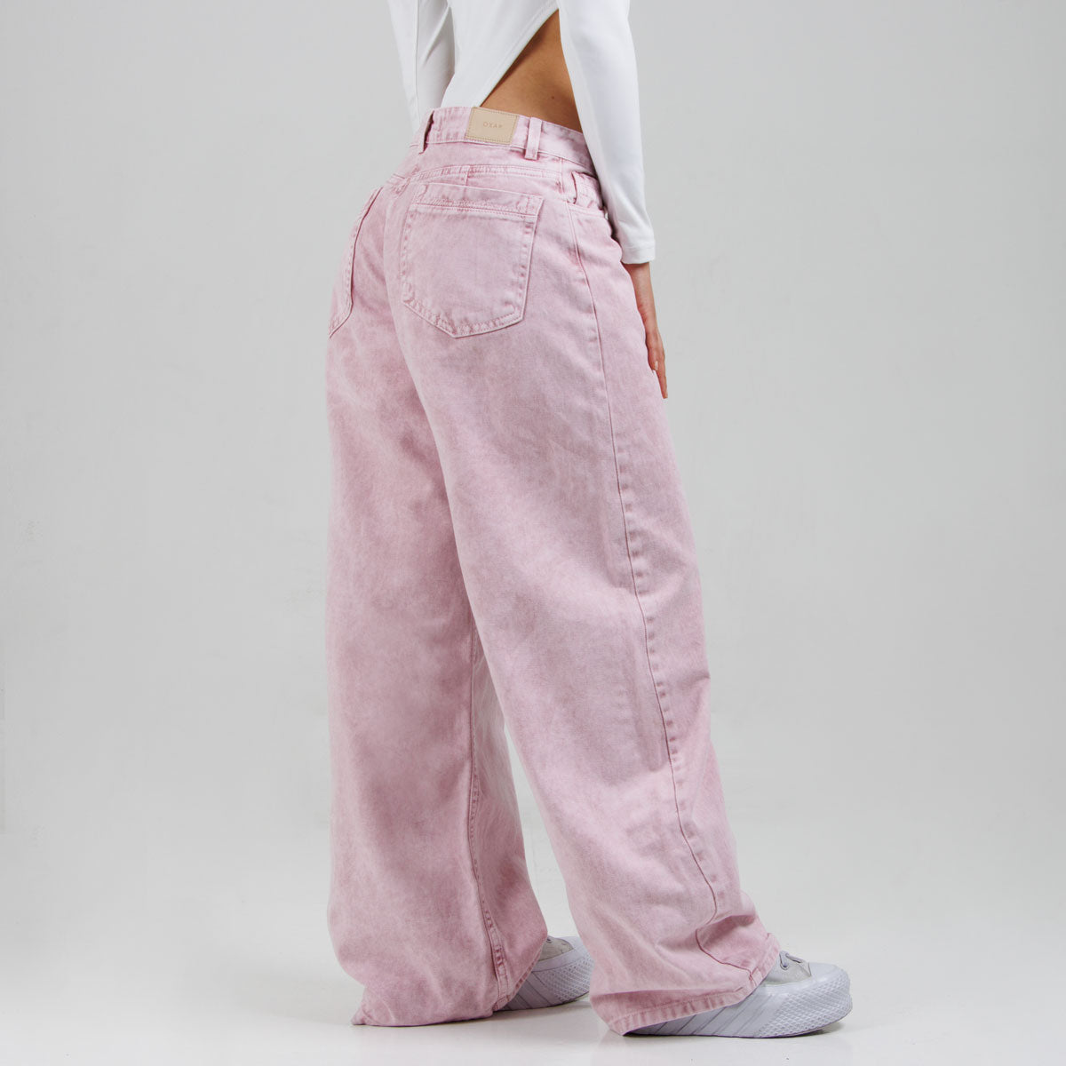 Jean Oxap  Baggy Rosa  Ox-3089 Rigido