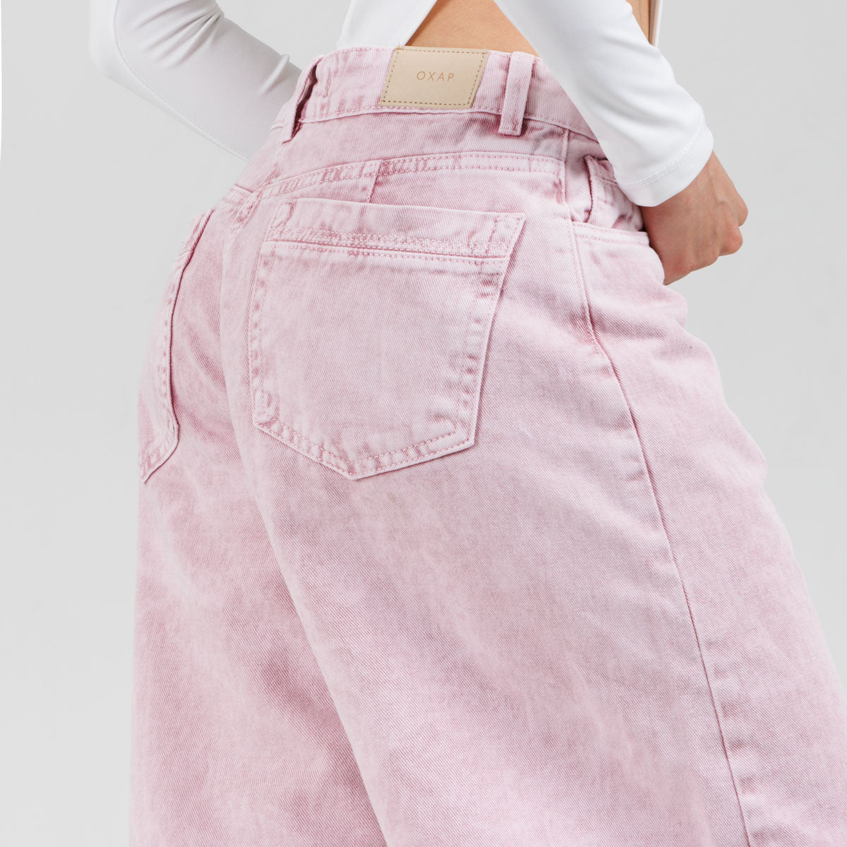 Jean Oxap  Baggy Rosa  Ox-3089 Rigido