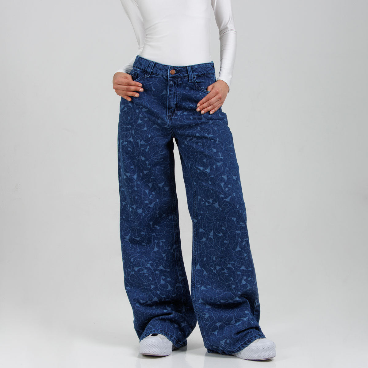 Jean Wide Leg  Ox-3081 Rigido