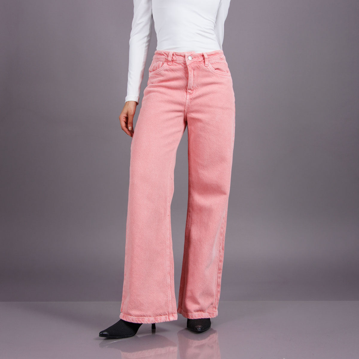 Jean Oxap Wide Leg Salmon Ox-3093 Rigido