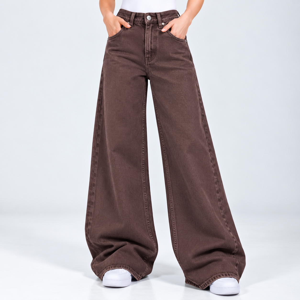 Jean wide leg Cafe  Ox-3092 Rigido Premium