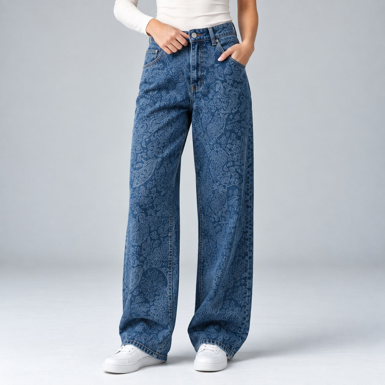 Jean Wide Leg Rigido Ox-3135 Premium