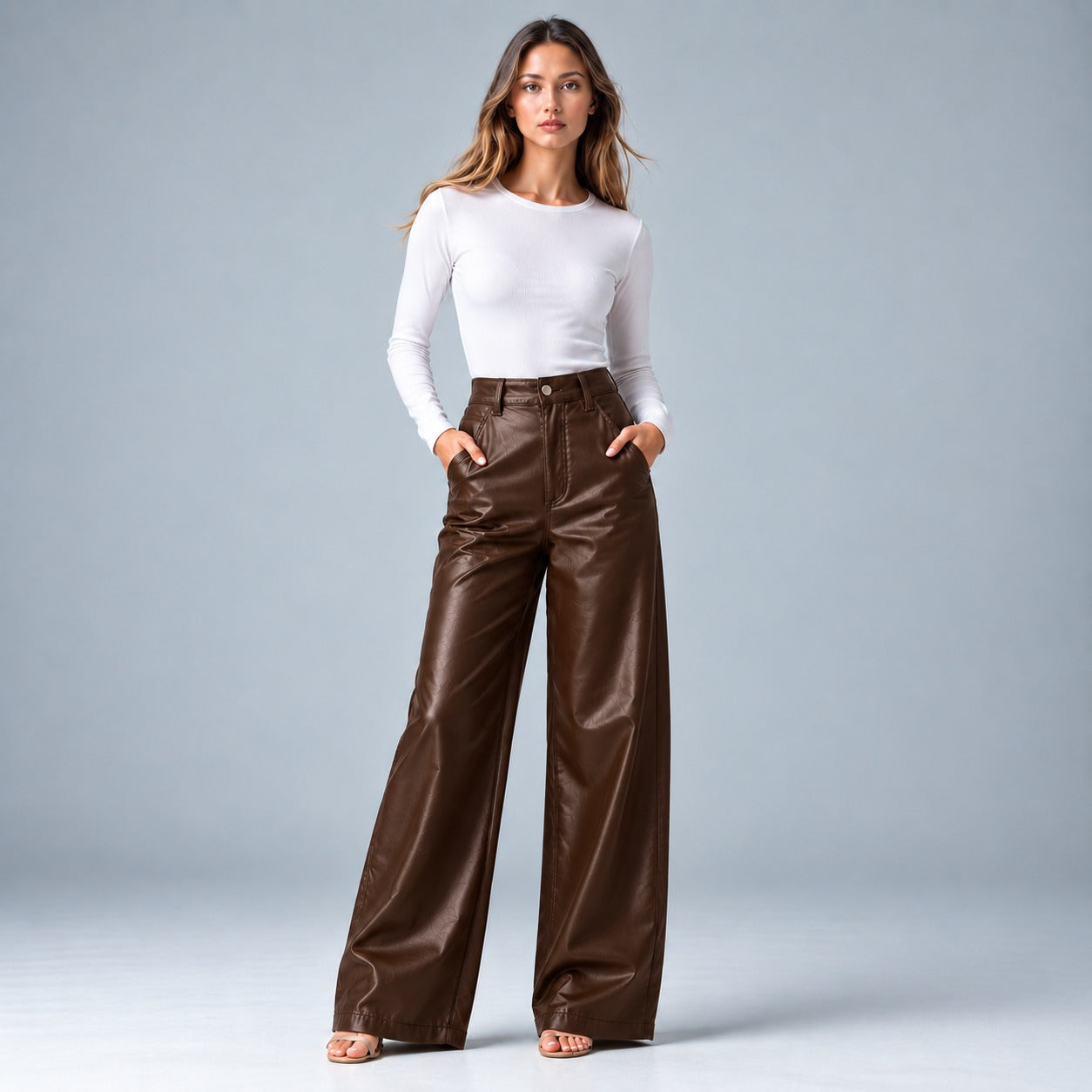 Pantalón efecto Piel Ox-3130