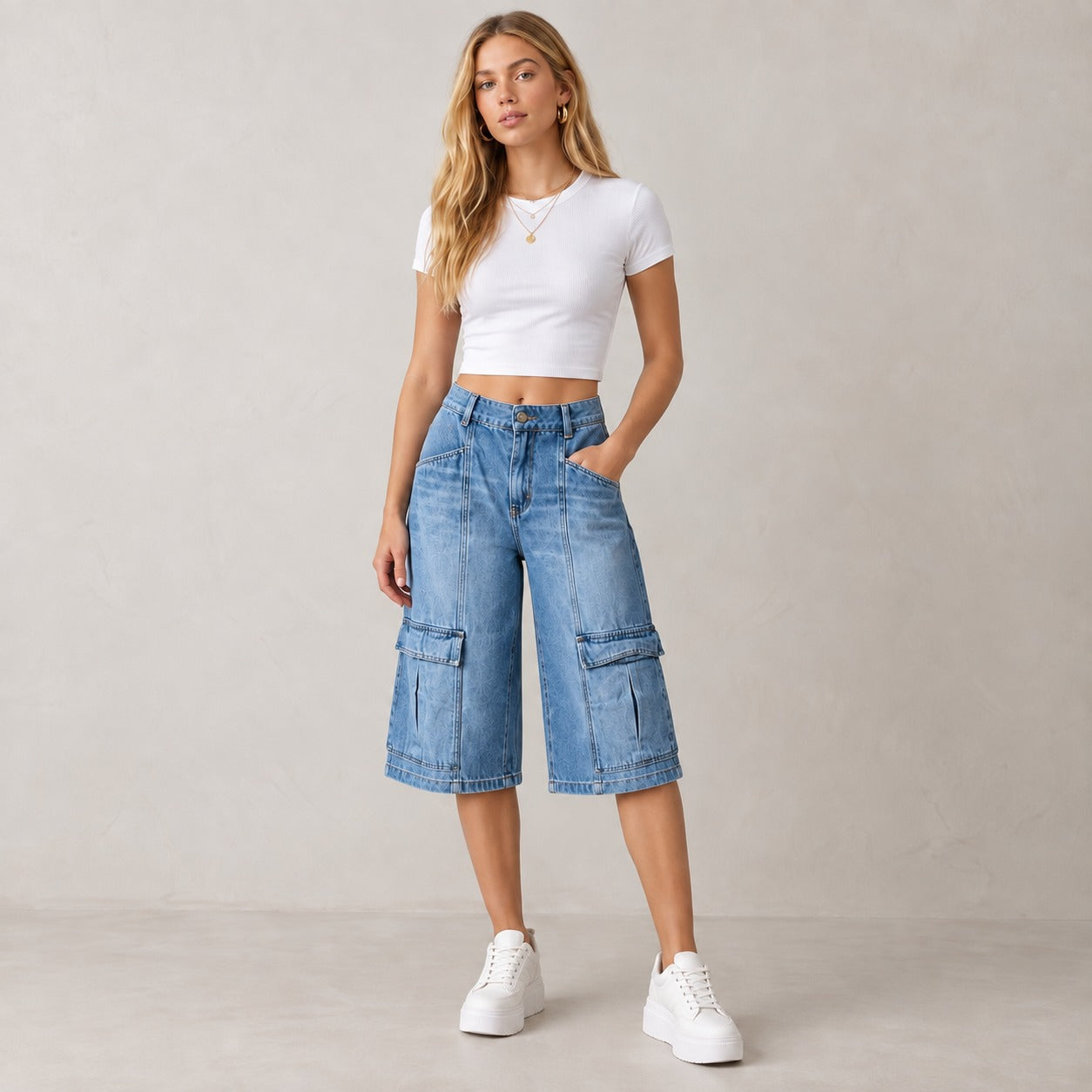 Bemuda denim C-2783