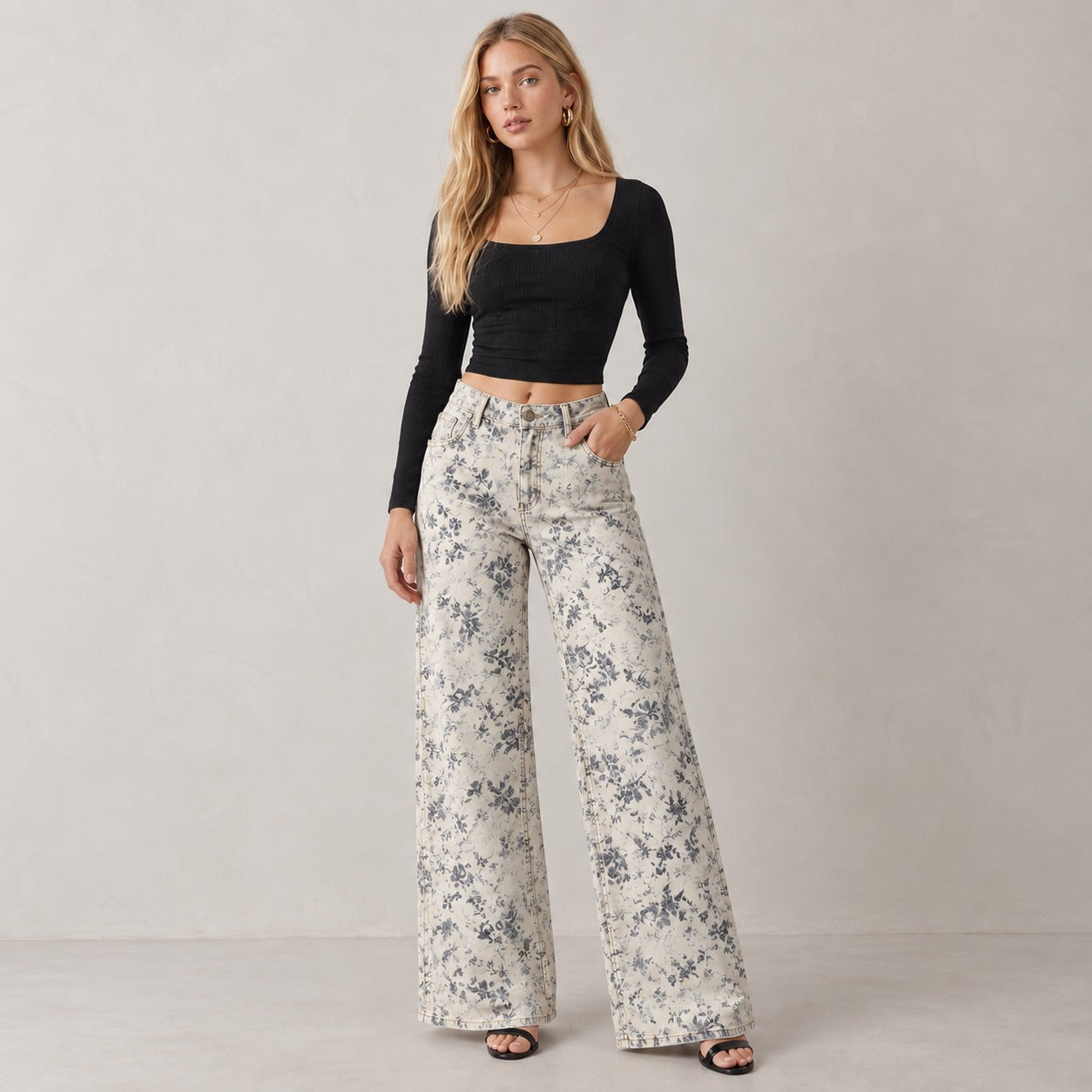 JeAn wide Leg Licrado Ox-3216 Premium