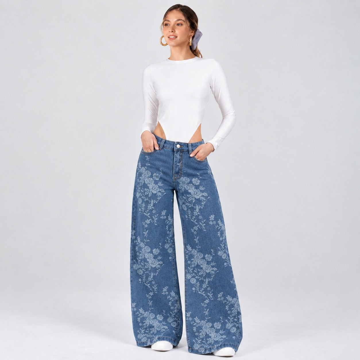 Jean Wide Leg Licrado Ox-3134 Premium