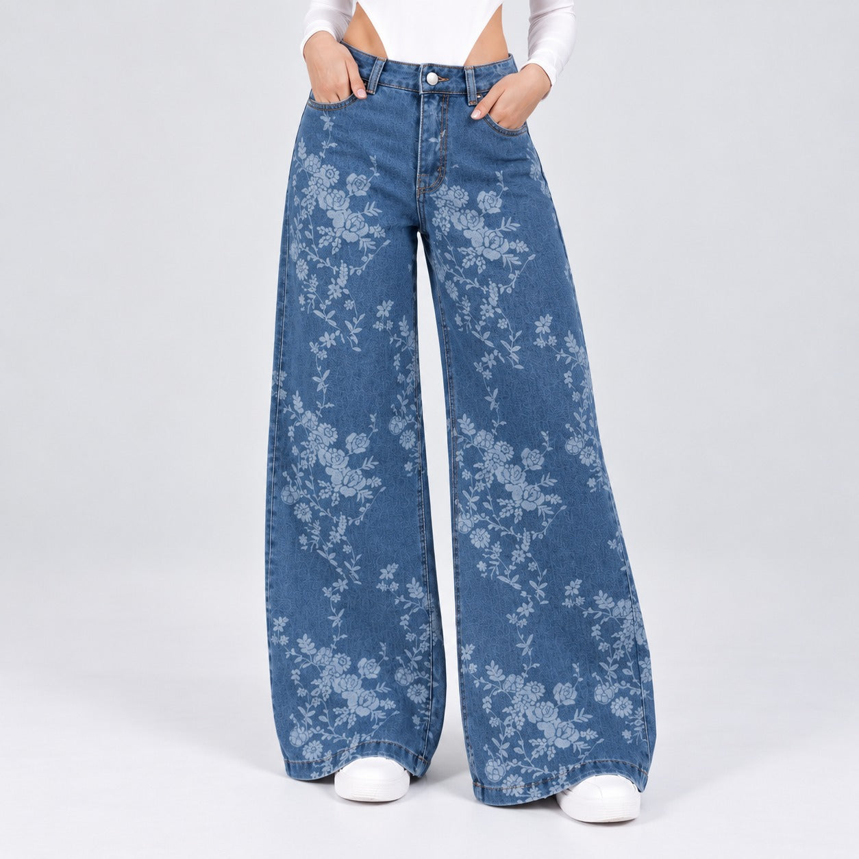 Jean Wide Leg Licrado Ox-3134 Premium
