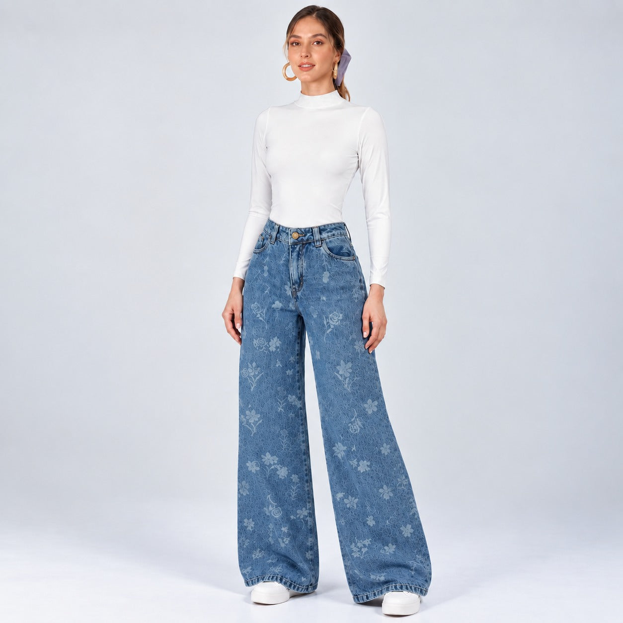 Jean Wide Leg Licrado Ox-3175 Premium