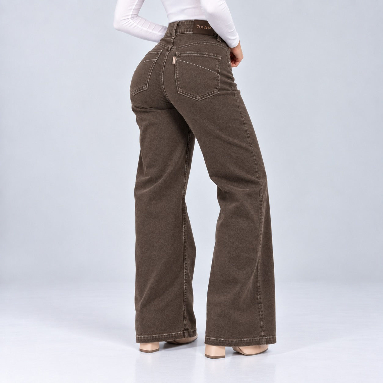 Jean Wide Leg Café Ox-3161  Licrado