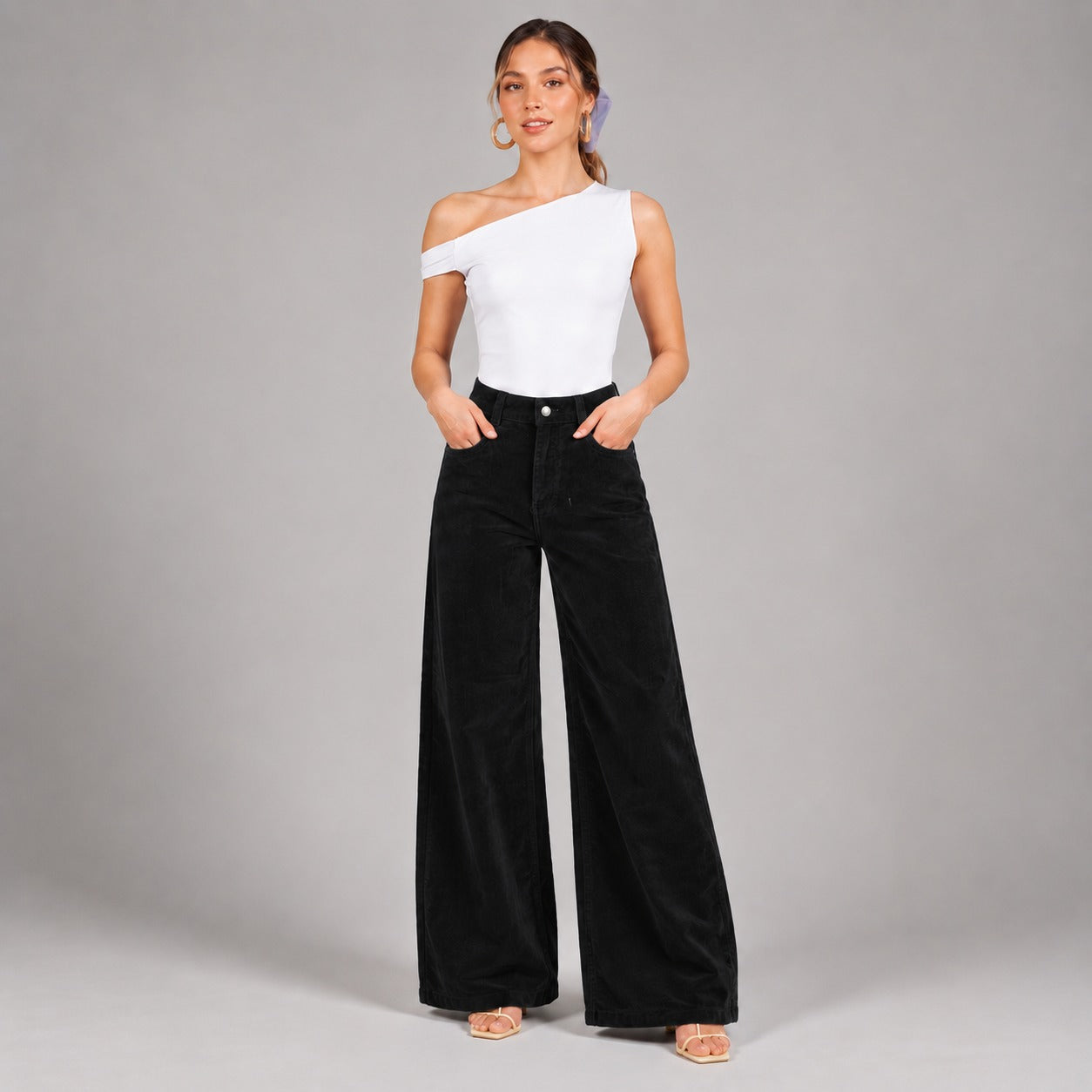 Pantalón Pana Wide leg Ox-3164