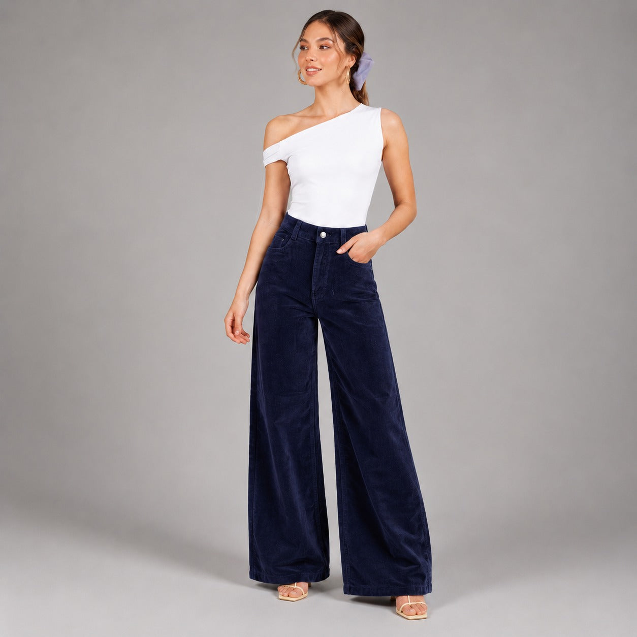Pantalón Pana Wide leg Ox-3164