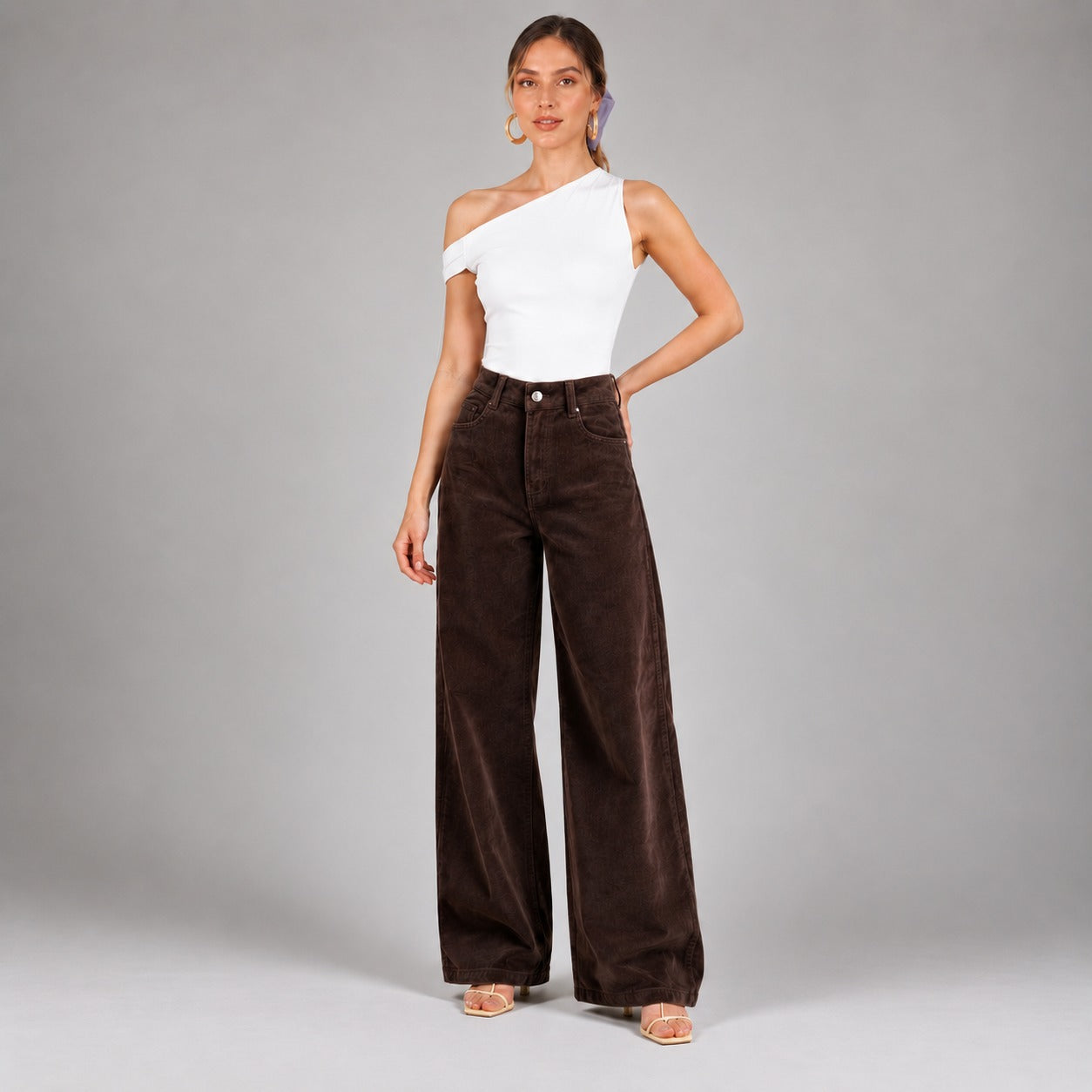 Pantalón Pana Wide leg Ox-3164