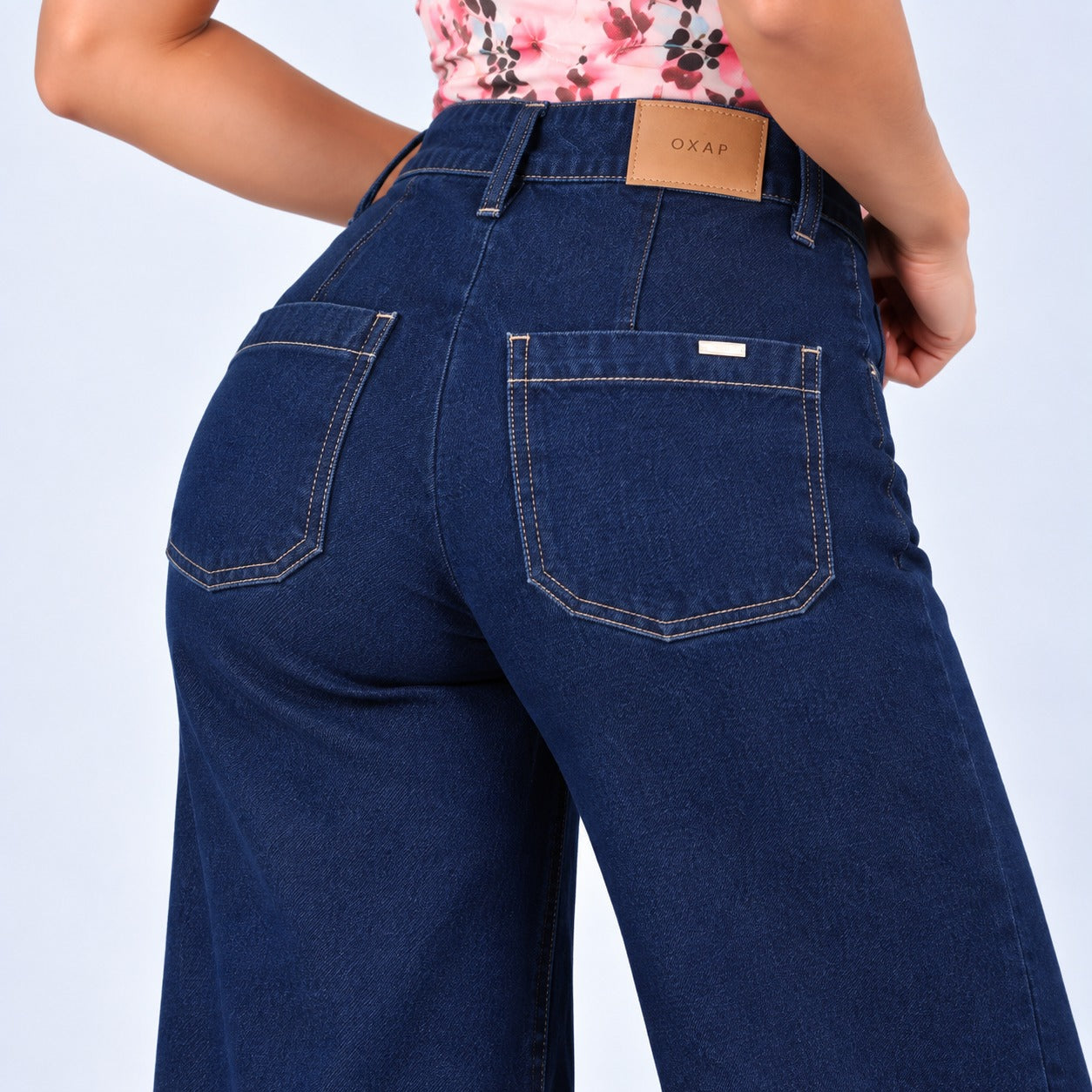 Jean Wide Leg Azul oscuro  Ox-3154 Licrado