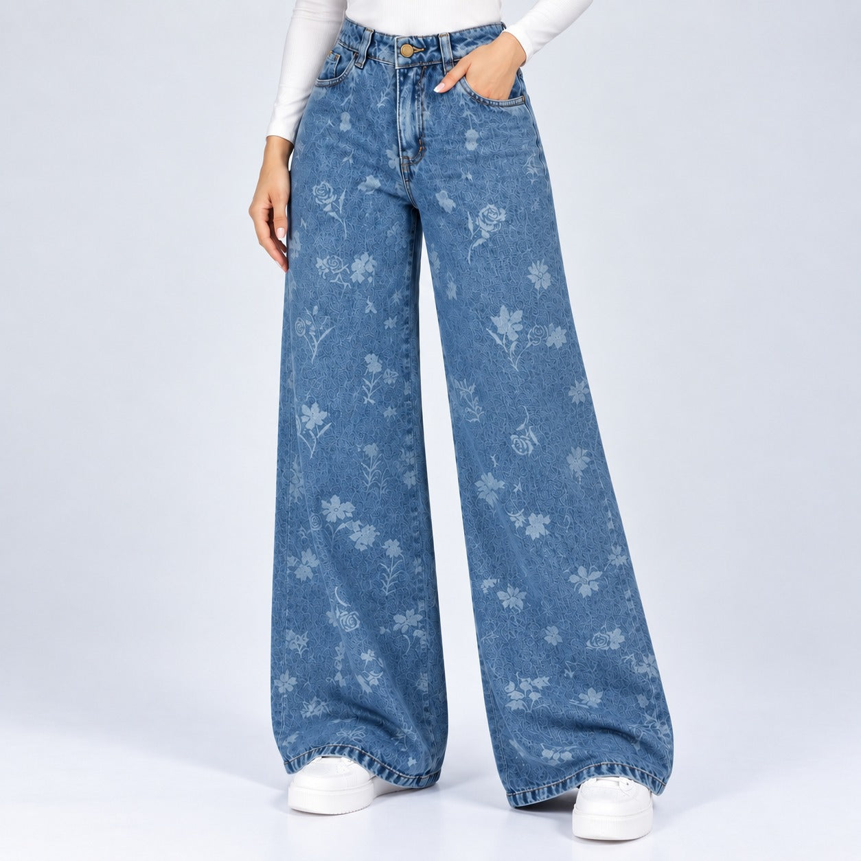 Jean Wide Leg Licrado Ox-3175 Premium