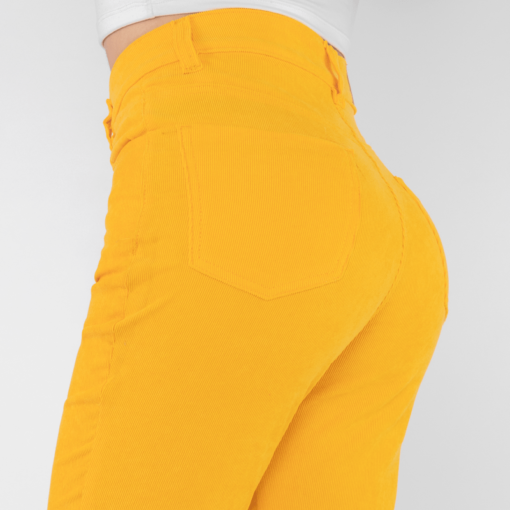 Pantalon flare oxap en  pana amarillo - Imagen 3