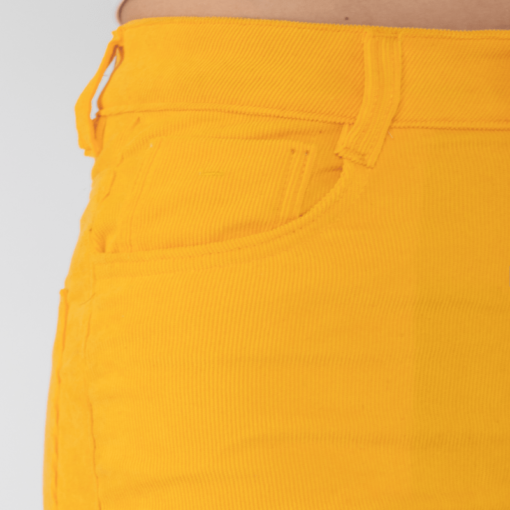 Pantalon flare oxap en  pana amarillo - Imagen 4