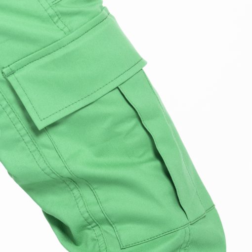 Pantalon cargo en drill Caliope Verde Electrico - Imagen 4