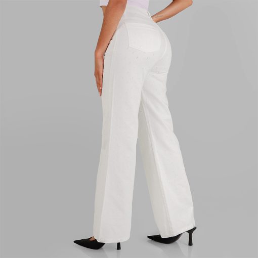 Jean Wide Leg OX-2600 Blanco - Imagen 2