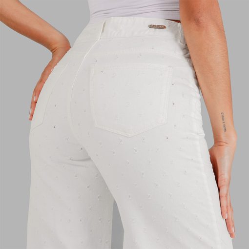 Jean Wide Leg OX-2600 Blanco - Imagen 3