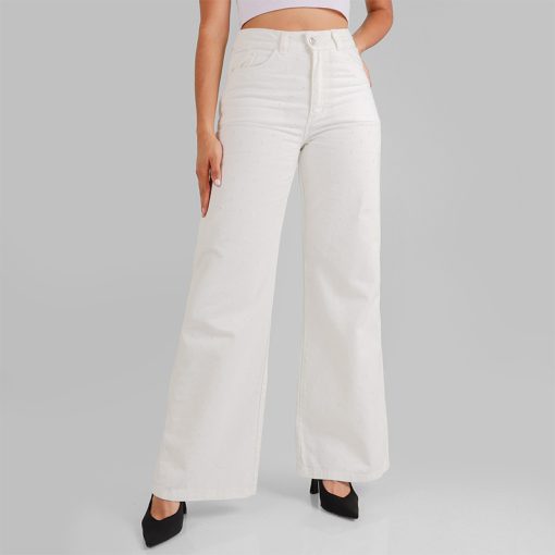 Jean Wide Leg OX-2600 Blanco