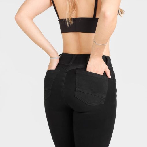 Jeans de dama Skinny OX-2622 Negro - Imagen 4