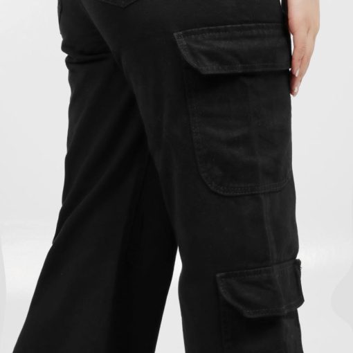 Jean Dama Cargo OX-2455 Negro - Imagen 2