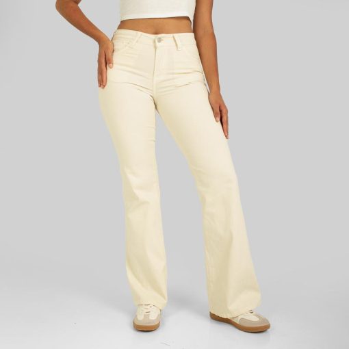 Pantalòn Drill Oxap flare OX- 2652 Crema